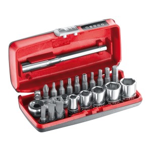 Ultra kompaktowy zestaw z grzechotką 1/4" Flex