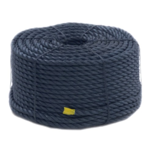 Lina polipropylenowa kręcona 12 mm czarna 80 m