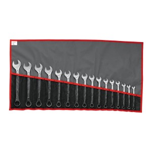 Zestaw 17 kluczy oczkowo-płaskich calowych 1/4"-1"1/4