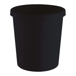 Kosz na śmieci 18 l 331xØ315 mm z czarną plastikową krawędzią z uchwytem HELIT