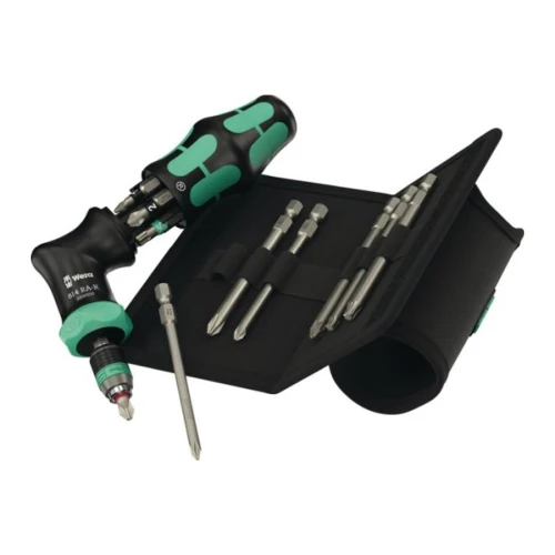 Zestaw 13 częściowy z uchwytem na bity Kraftform Kompakt Pistol RA-R 2 PH/PZ/TORX Wera