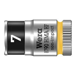 Wymienna końcówka klucza nasadowego Zyklop 1/4" 7x23 mm z funkcją przytrzymywania, 6-kątna, 8790 HMA Wera