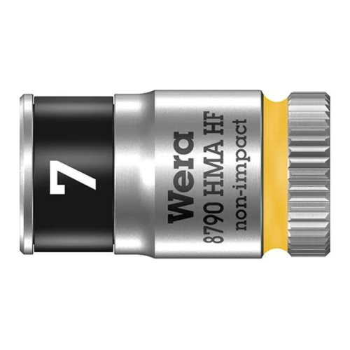 Wymienna końcówka klucza nasadowego Zyklop 1/4" 7x23 mm z funkcją przytrzymywania, 6-kątna, 8790 HMA Wera