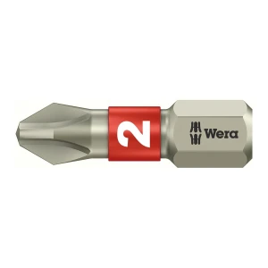 Bit nierdzewny 3851/1 TS 1/4", do śrub z gniazdem krzyżowym PH 2x25 mm Wera