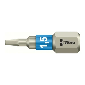 Bit nierdzewny 1/4" 3840/1 TS do wkrętów z gniazdem sześciokątnym, 1,5x25 mm Wera