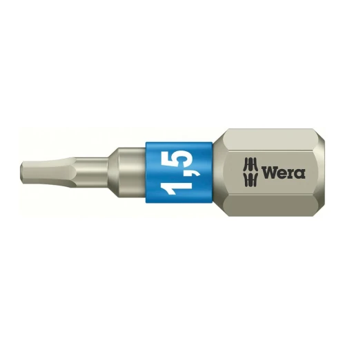 Bit nierdzewny 1/4" 3840/1 TS do wkrętów z gniazdem sześciokątnym, 1,5x25 mm Wera