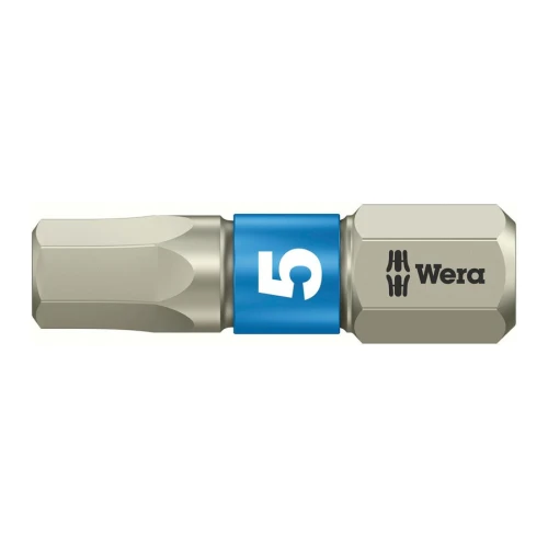 Bit nierdzewny 1/4" 3840/1 TS do wkrętów z gniazdem sześciokątnym, 5x25 mm Wera