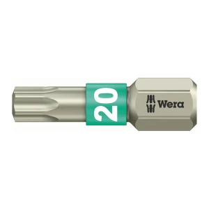Bit 1/4" do śrub z gniazdem TORX® ze stali nierdzewnej nr 3867/1 TS 20x25 mm Wera