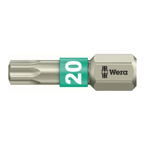 Bit 1/4" do śrub z gniazdem TORX® ze stali nierdzewnej nr 3867/1 TS 20x25 mm Wera