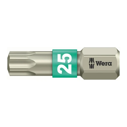 Bit 1/4" do śrub z gniazdem TORX® ze stali nierdzewnej nr 3867/1 TS 25x25 mm Wera