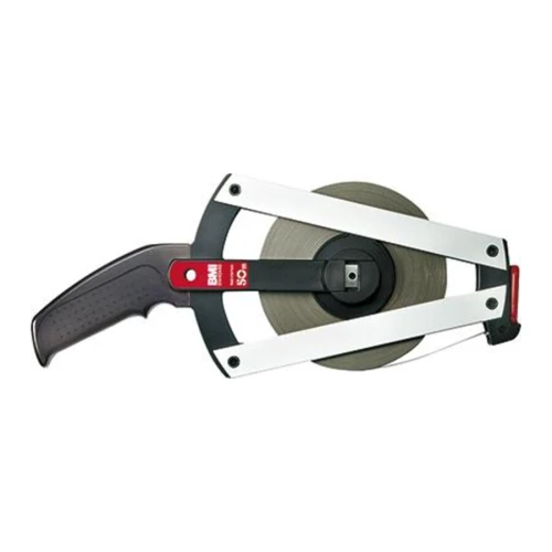 Miarka taśmowa z ramą z włókna szklanego 50 m x 13 mm, początek pomiaru B Standard BMI