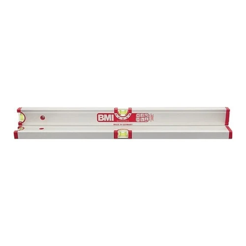 Poziomica słupkowa LM 60 cm ± 0,5 mm/m srebrna BMI
