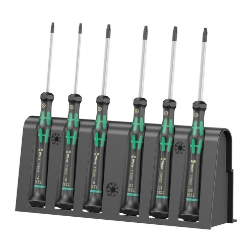 Zestaw 6 wkrętaków dla elektroników TORX, 2067/6 TORX® BO 05118154001, Wera