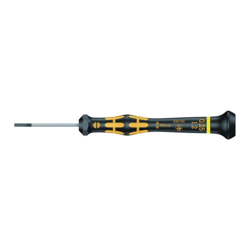 Wkrętak dla elektroników ESD płaski 1,2x0,25x40 mm Wera