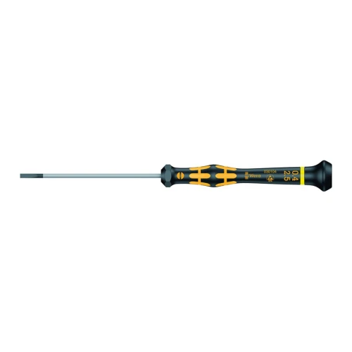 Wkrętak dla elektroników ESD płaski 2,5x0,4x80 mm Wera