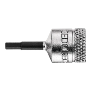 Klucz nasadowy trzpieniowy 1/4" z końcówką 6-kątną, 6 mm