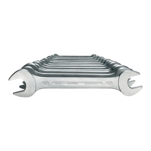 Zestaw 8 kluczy płaskich dwustronnych 6x7-20x22 mm