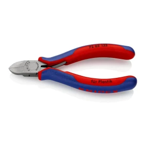 Szczypce tnące boczne do tworzyw sztucznych proste 180 mm