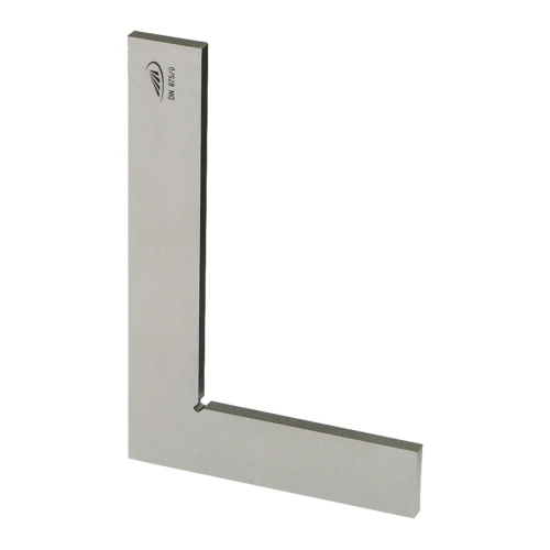 Kątownik płaski, kontrolny, hartowany, klasa dokład.0, stal nierdzewna 200x130mm