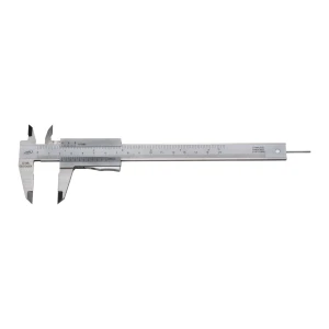 Suwmiarka 150 mm z zaciskiem suwaka i okrągłym głębokościomierzem, 0,05 mm