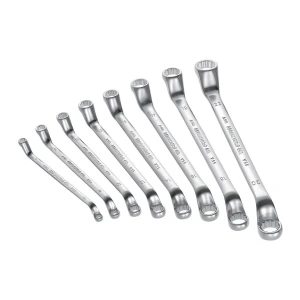 Zestaw 8 kluczy oczkowych odsadzonych 8x9-24x26mm