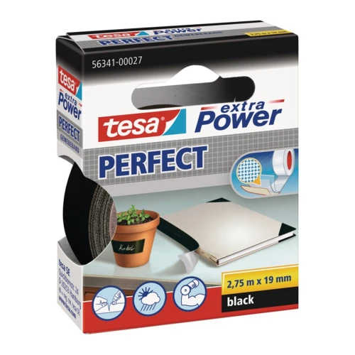 Taśma z tkaniny z folią extra Power 56341 czarny dł. 2,75 m