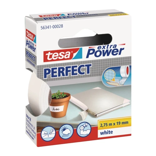 Taśma z tkaniny z folią extra Power 56341 biały dł. 2,75 m