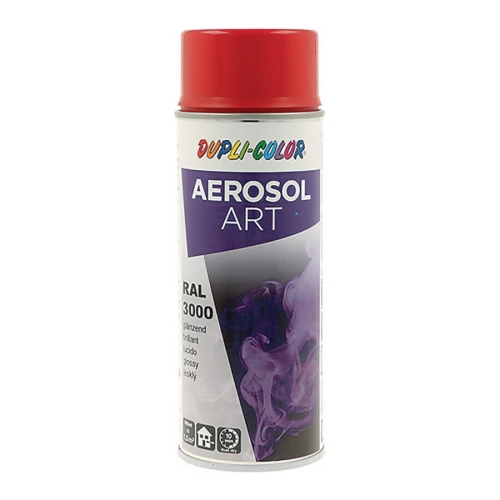 Lakier kolorowy w sprayu AEROSOL Art ognisty czerwony błyszczący 400 ml