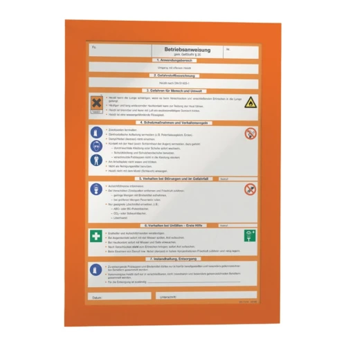 Ramka magnetyczna DIN A4 pomarańczowy samoprzylep. folia odwróc. 2 szt./opak.