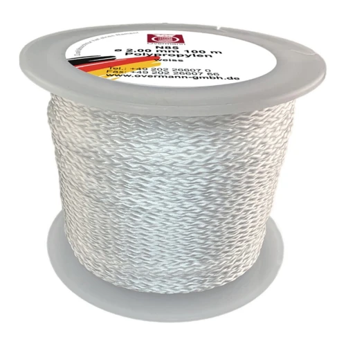 Sznur murarski dł. 100m, śred. 2,0mm, 65kg polipropylen biały