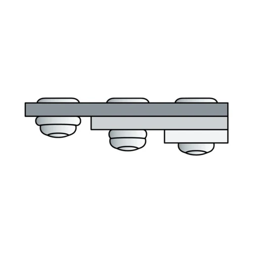 Nity zrywalne wielozakresowe PolyGrip aluminium - stal 3,2x8 mm