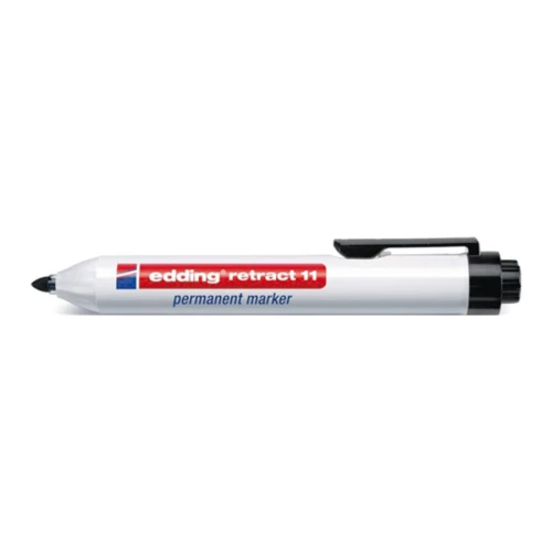 Marker permanentny retract 11 czarny szer. kreski 1,5-3 mm