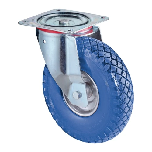 Kółko skrętne śred. koła. 200 mm nośność 75 kg z płytką