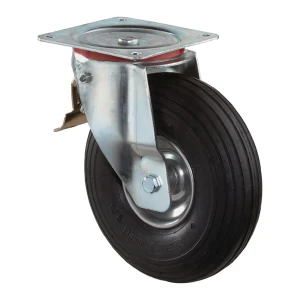 Koło pneumatyczne śred. koła. 200 mm nośność 75 kg z płytką