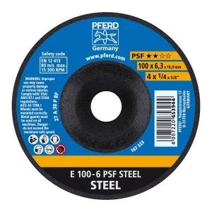 Ściernica tarczowa do zdzierania E 100-6 PSF STEEL/16,0