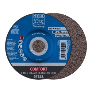 Ściernica tarczowa do zdzierania E 115-7 CERAMIC SG COMFORT STEEL