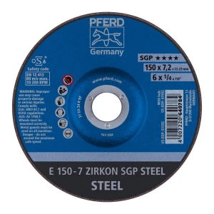 Ściernica tarczowa do zdzierania E 150-7 ZIRKON SGP STEEL