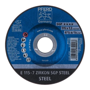 Ściernica tarczowa do zdzierania E 115-7 ZIRKON SGP STEEL