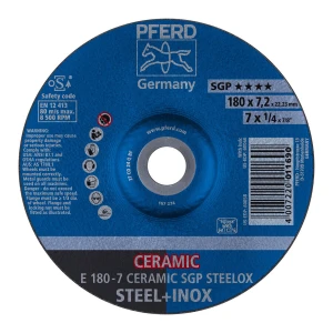 Ściernica tarczowa do zdzierania E 180-7 CERAMIC SGP STEELOX