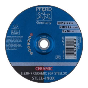 Ściernica tarczowa do zdzierania E 230-7 CERAMIC SGP STEELOX