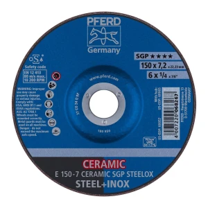 Ściernica tarczowa do zdzierania E 150-7 CERAMIC SGP STEELOX