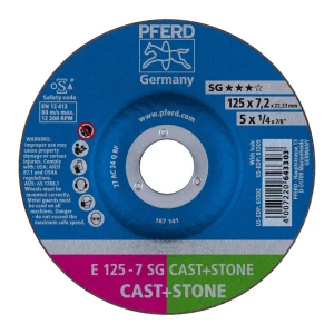 Ściernica tarczowa do zdzierania E 125-7 SG CAST+STONE