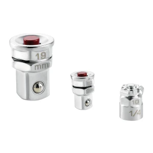 Zestaw 2 łączników do kluczy 10 mm i zabieraka 1/4" i 19 mm i zabieraka 1/2"