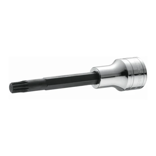 Klucz nasadowy trzpieniowy długi 100 mm 1/2" o wielu zębach XZN M12