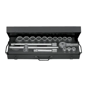 Zestaw 13 kluczy nasadowych 6-kątnych długich 3/4", 22-42 mm