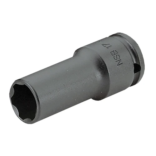 Klucz nasadowy udarowy 6-kątny 1/2" długi cienkościenny metryczny 15 mm