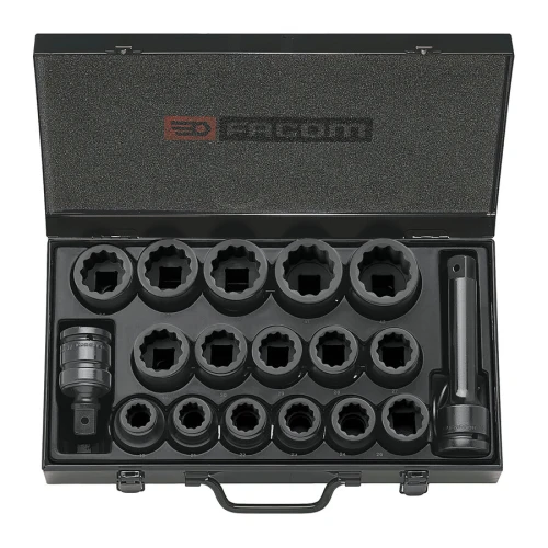 Zestaw 16 nasadek udarowych 3/4" od 19 do 42 mm