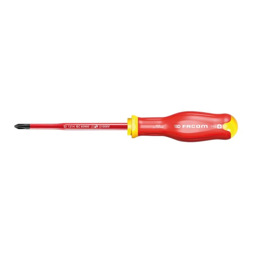 Wkrętak izolowany 1000V z ekstra cienkim grotem do śrub Phillips PH2x245 mm