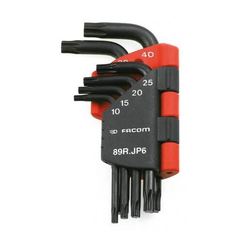 Zestaw 8 kluczy trzpieniowych zagiętych Torx 10-40 długie w etui