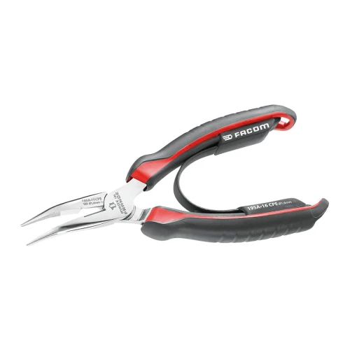 Szczypce o szczękach półokrągłych, odgięte pod kątem 40° 160 mm